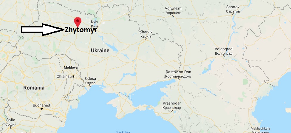 Where is Zhytomyr Located? What Country is Zhytomyr in? Zhytomyr Map