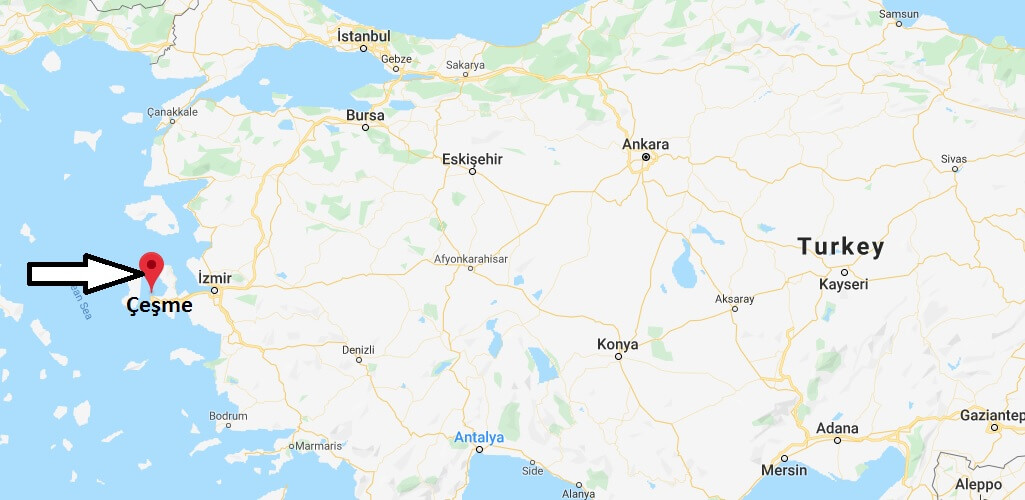 Where is Çeşme Located? What Country is Çeşme in? Çeşme Map