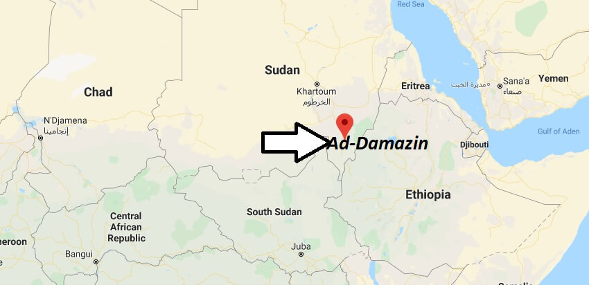 Where is Ad-Damazin Located? What Country is Ad-Damazin in? Ad-Damazin Map