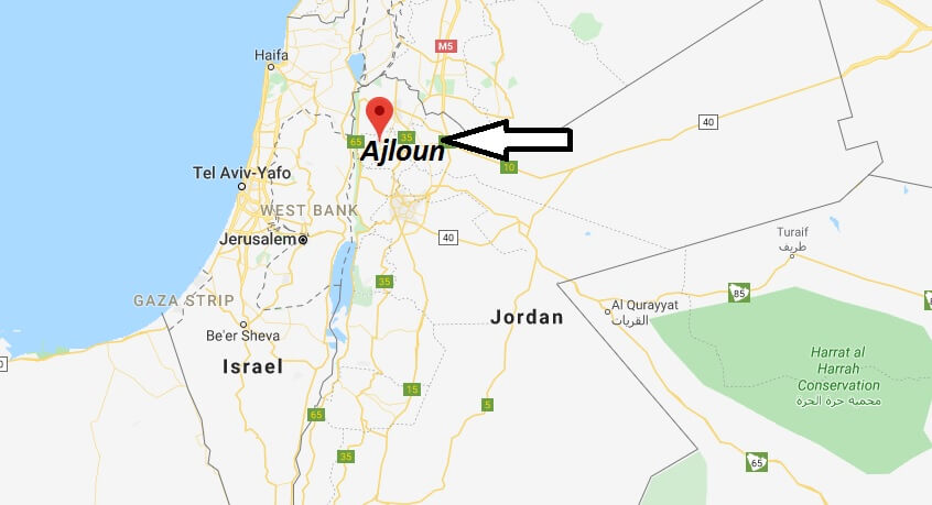 Where is Ajloun Located? What Country is Ajloun in? Ajloun Map