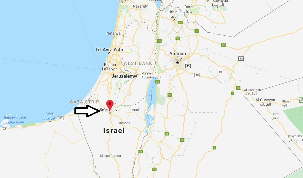 Where is Beersheba Located? What Country is Beersheba in? Beersheba Map