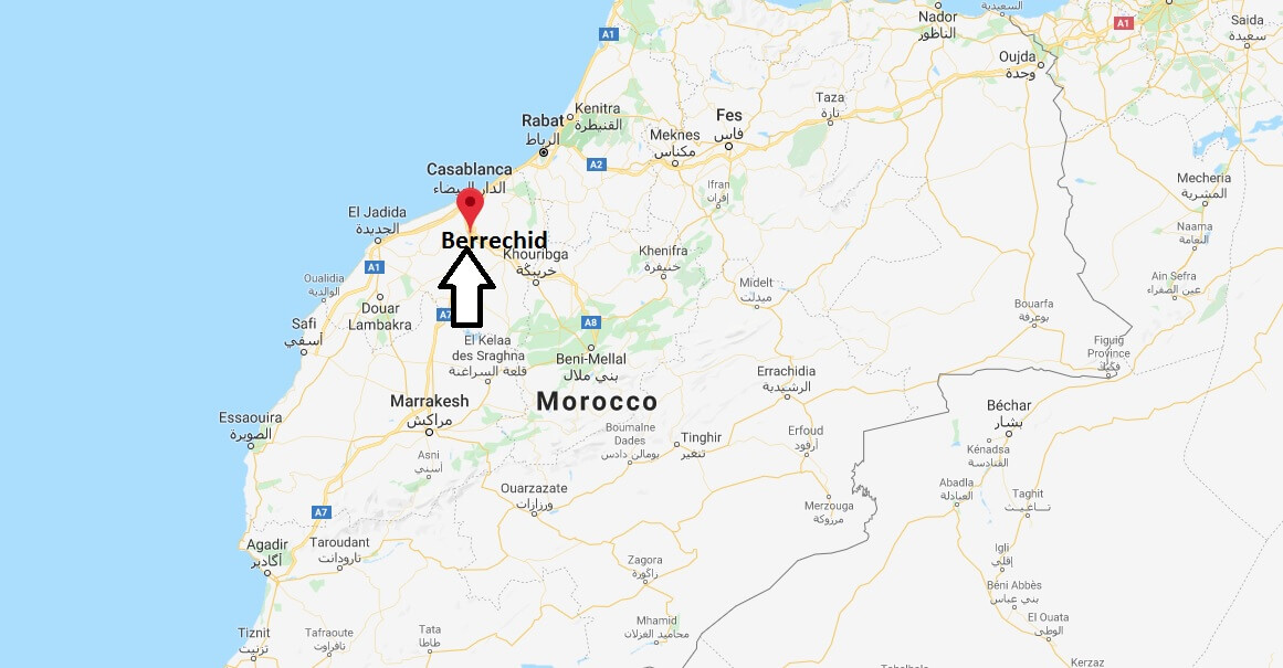 Where is Berrechid Located? What Country is Berrechid in? Berrechid Map