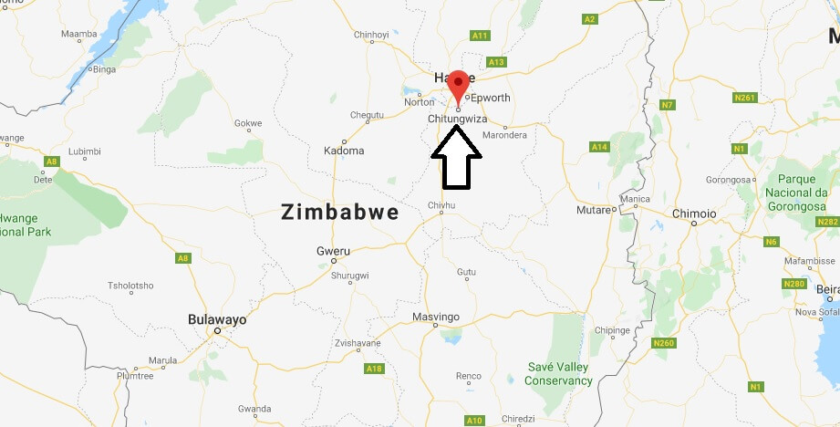 Where is Chitungwiza Located? What Country is Chitungwiza in? Chitungwiza Map