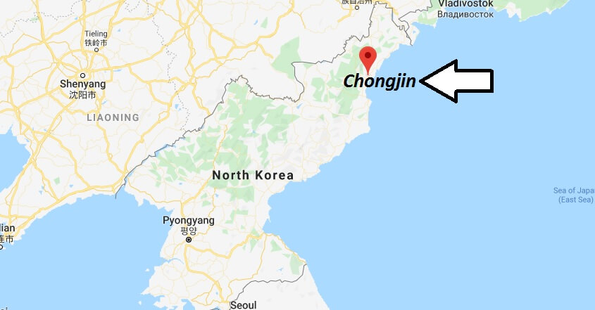 Where is Chongjin Located? What Country is Chongjin in? Chongjin Map