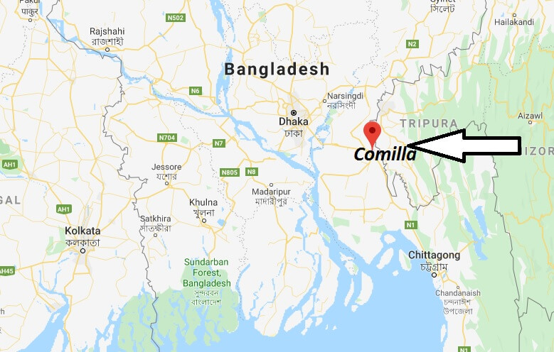 Where is Comilla Located? What Country is Comilla in? Comilla Map