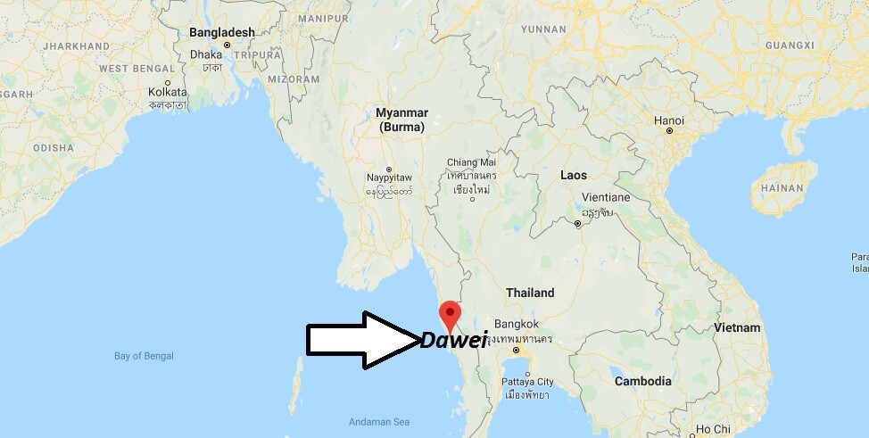 Where is Dawei Located? What Country is Dawei in? Dawei Map