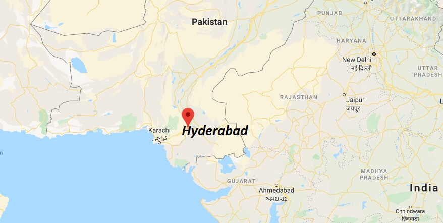 Where is Hyderabad (Pakistan) Located? What Country is Hyderabad in? Hyderabad Map