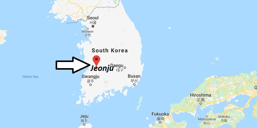 Where is Jeonju Located? What Country is Jeonju in? Jeonju Map