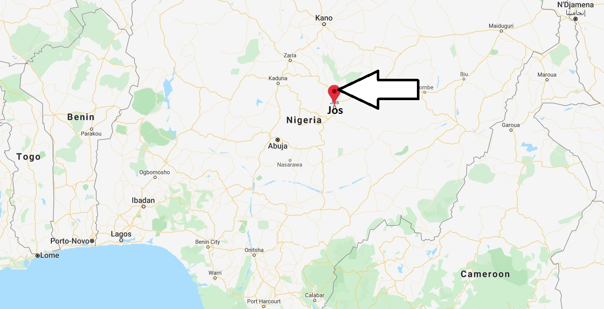 Where is Jos, Nigeria Located - What Country is Jos in - Jos Map