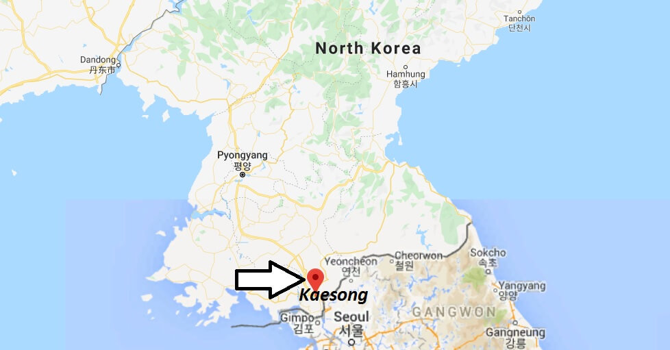 Where is Kaesong Located? What Country is Kaesong in? Kaesong Map