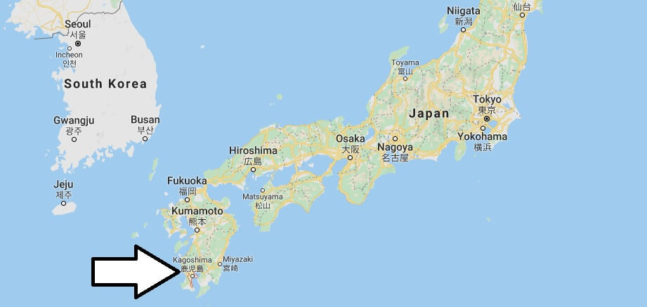 Where is Kagoshima Located? What Country is Kagoshima in? Funabashi Map