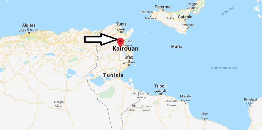 Where is Kairouan Located? What Country is Kairouan in? Kairouan Map