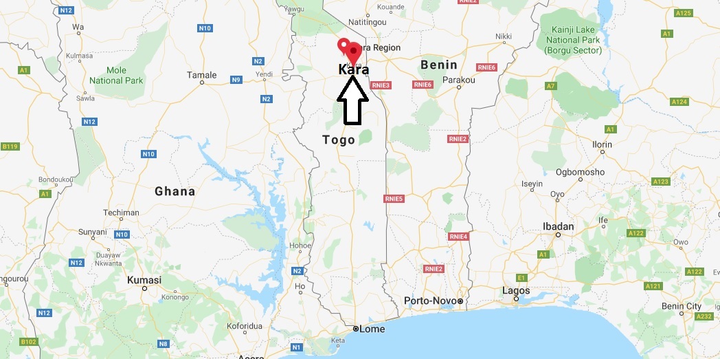 Where is Kara, Togo Located? What Country is Kara in? Kara Map