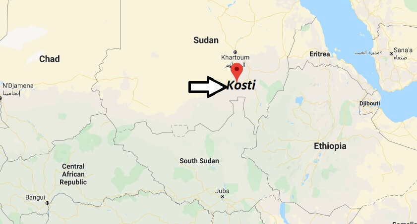 Where is Kosti Located? What Country is Kosti in? Kosti Map