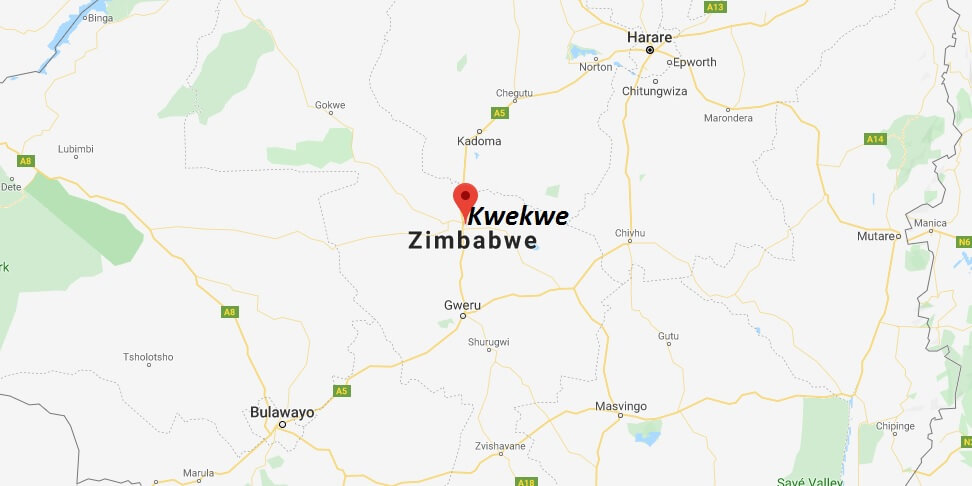 Where is Kwekwe Located? What Country is Kwekwe in? Kwekwe Map