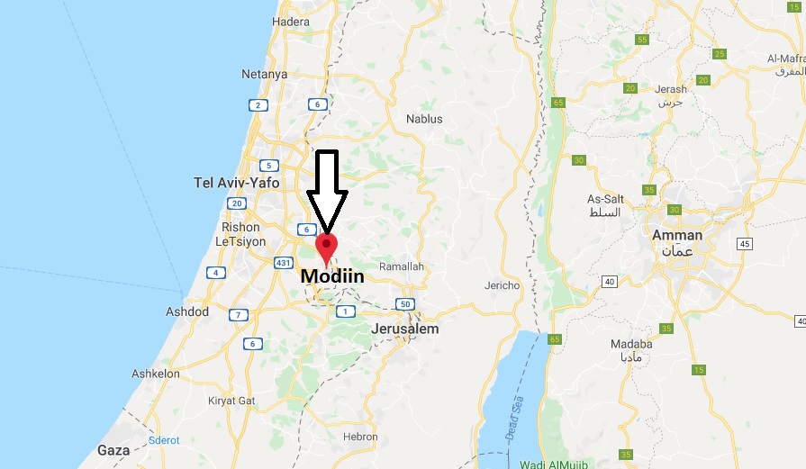 Where is Modiin Located? What Country is Modiin in? Modiin Map