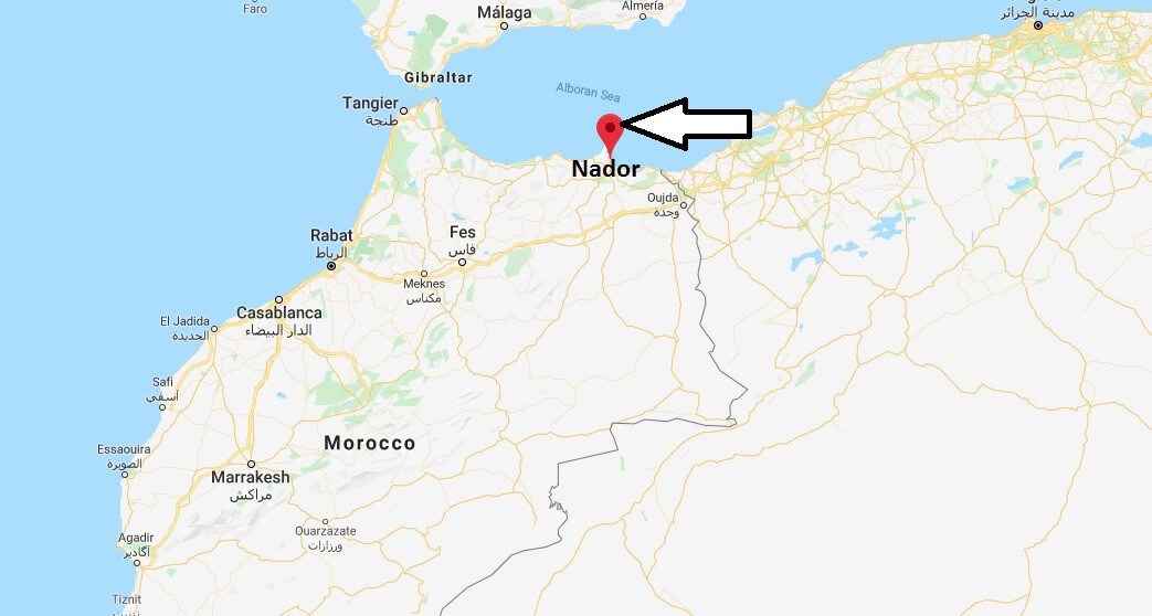 Where is Nador Located? What Country is Nador in? Nador Map
