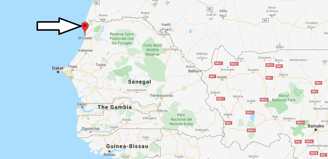 Where is Saint-Louis, Senegal Located? What Country is Saint-Louis in? Saint-Louis Map