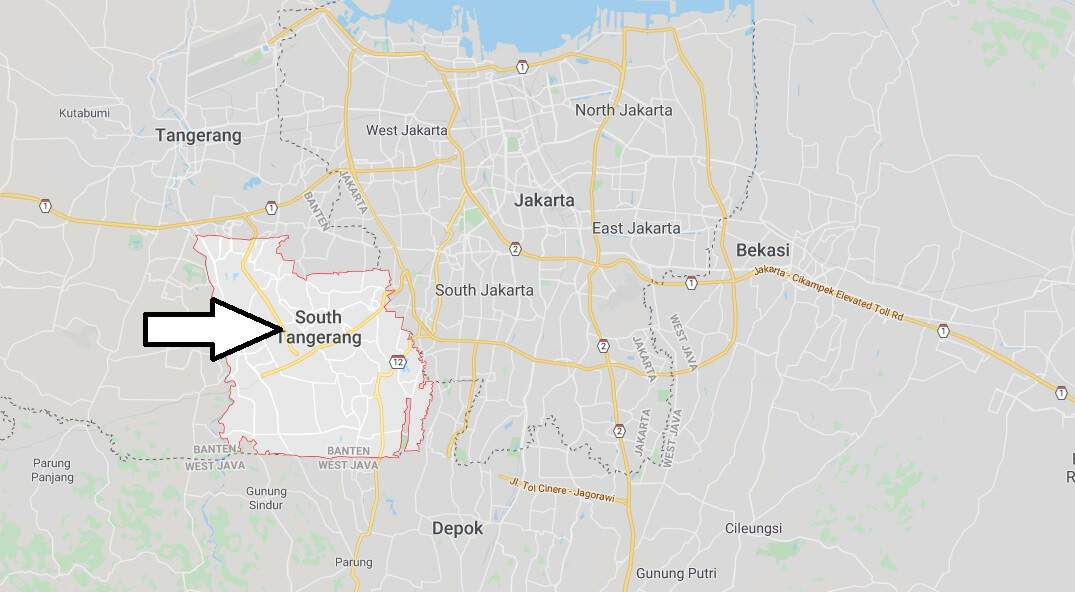 Where is South Tangerang Located? What Country is South Tangerang in? South Tangerang Map