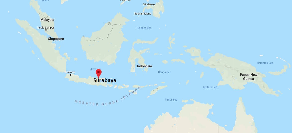 Where is Surabaya Located? What Country is Surabaya in? Surabaya Map