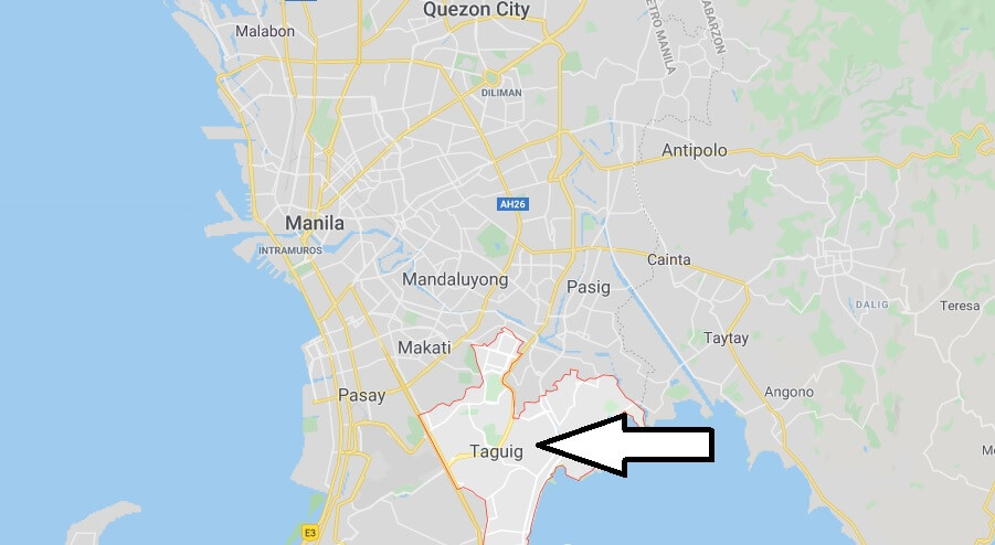 Where is Taguig Located? What Country is Taguig in? Taguig Map