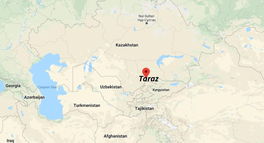 Where is Taraz Located? What Country is Taraz in? Taraz Map