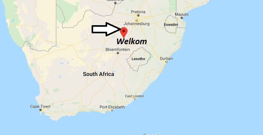 Where is Welkom Located? What Country is Welkom in? Welkom Map