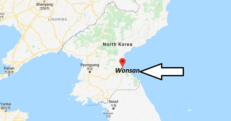 Where is Wonsan Located? What Country is Wonsan in? Wonsan Map