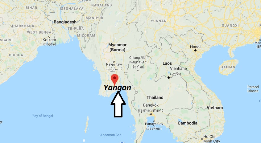Where is Yangon Located? What Country is Yangon in? Yangon Map