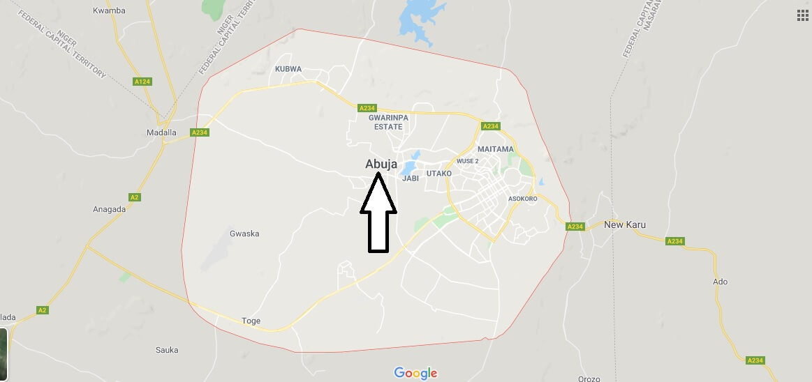 Abuja on Map