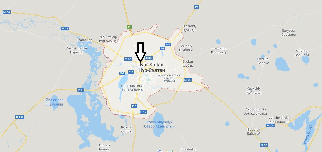 Astana Map