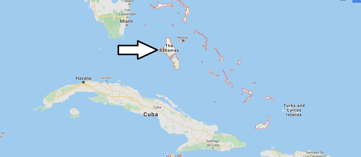 Bahamas on Map