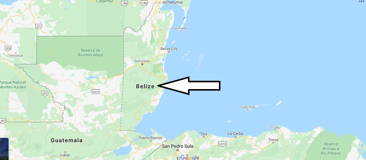 Belize on Map