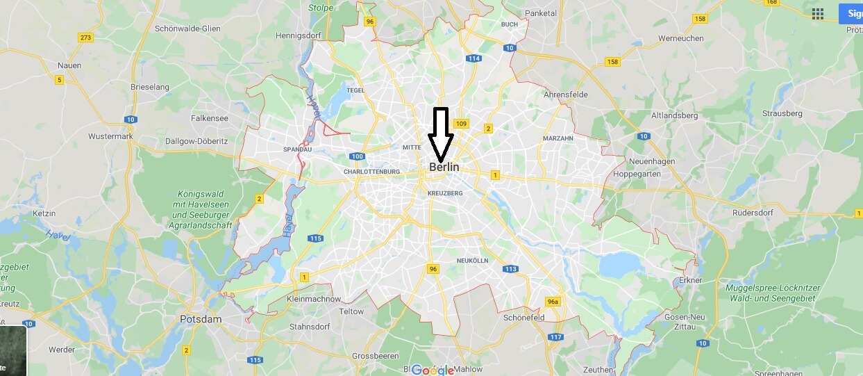 Berlin on Map