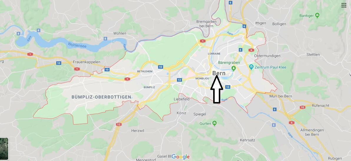 Bern on Map