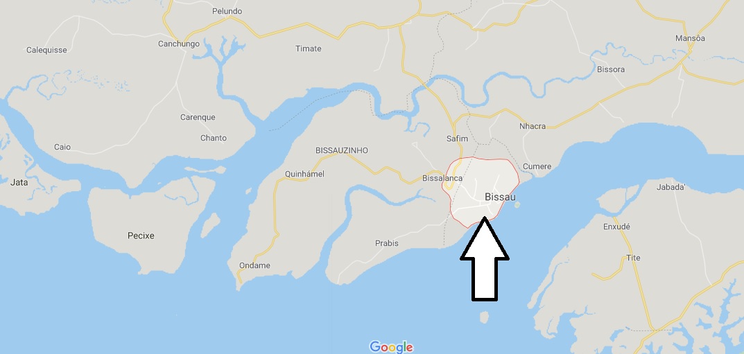 Bissau on Map