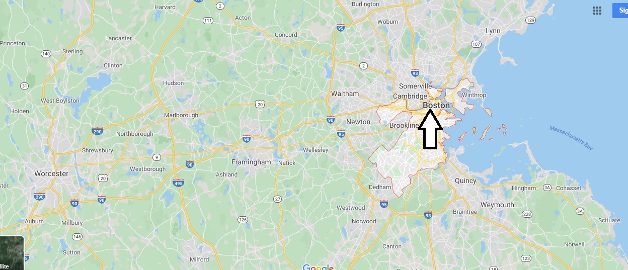Boston on Map