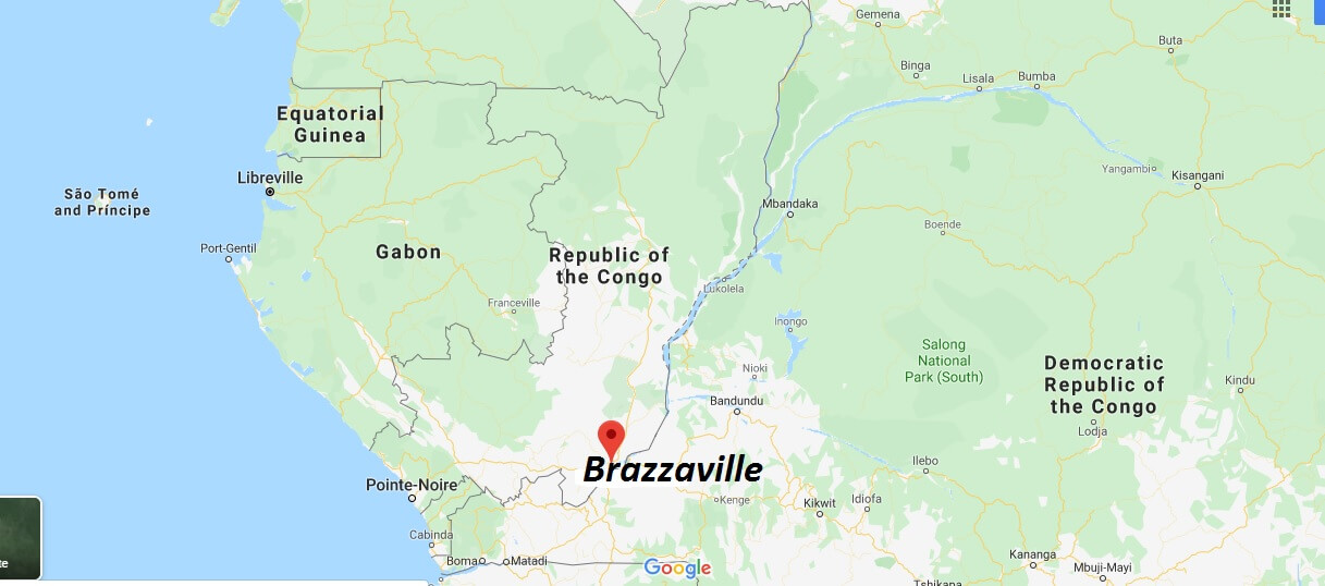 Brazzaville on Map