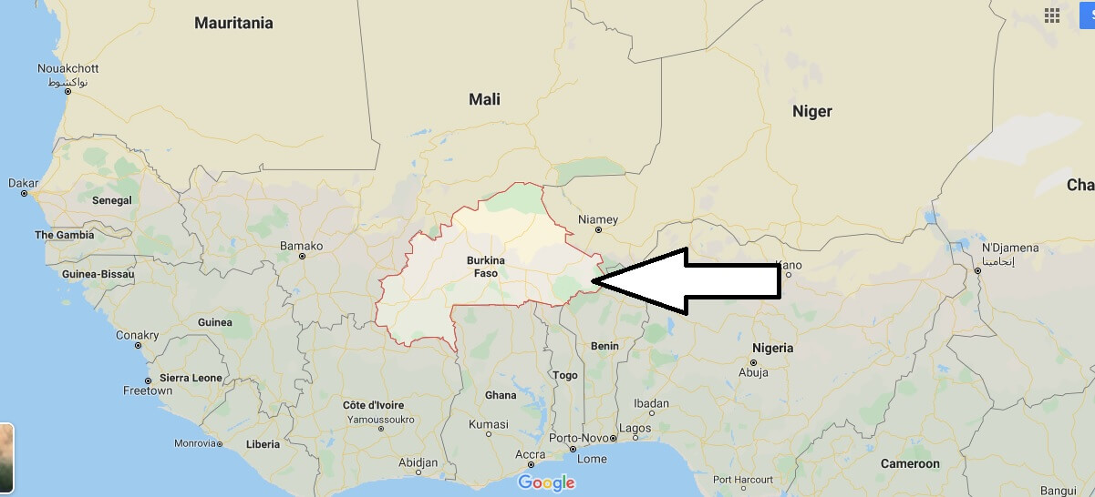Burkina Faso on Map