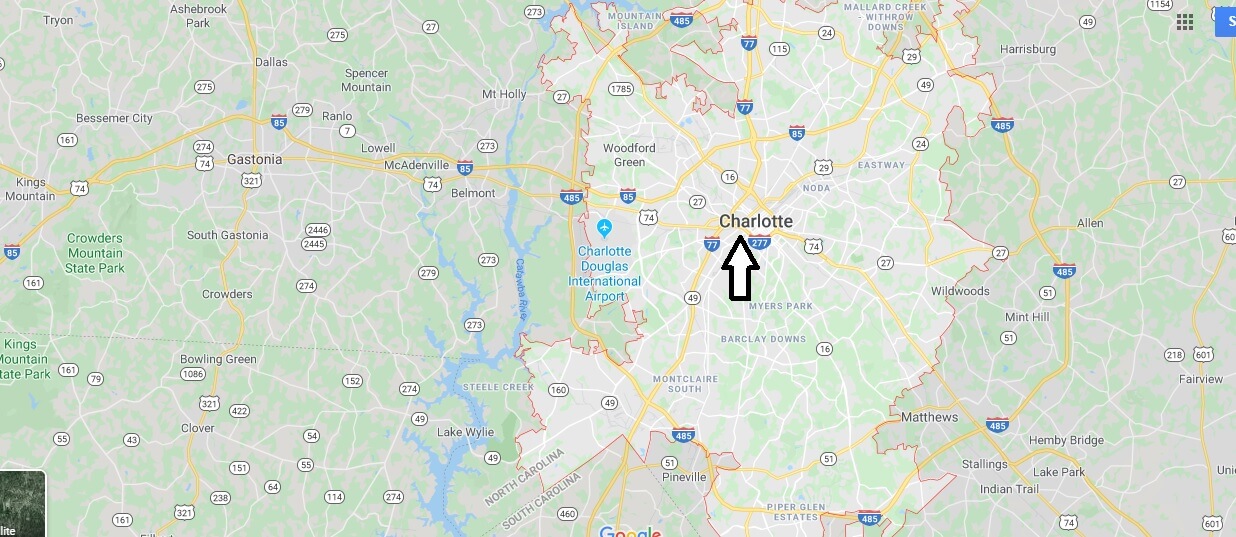 Charlotte on Map