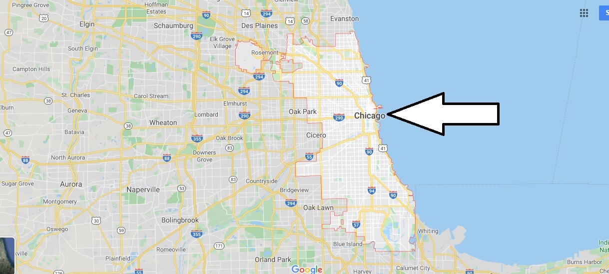 Chicago on Map