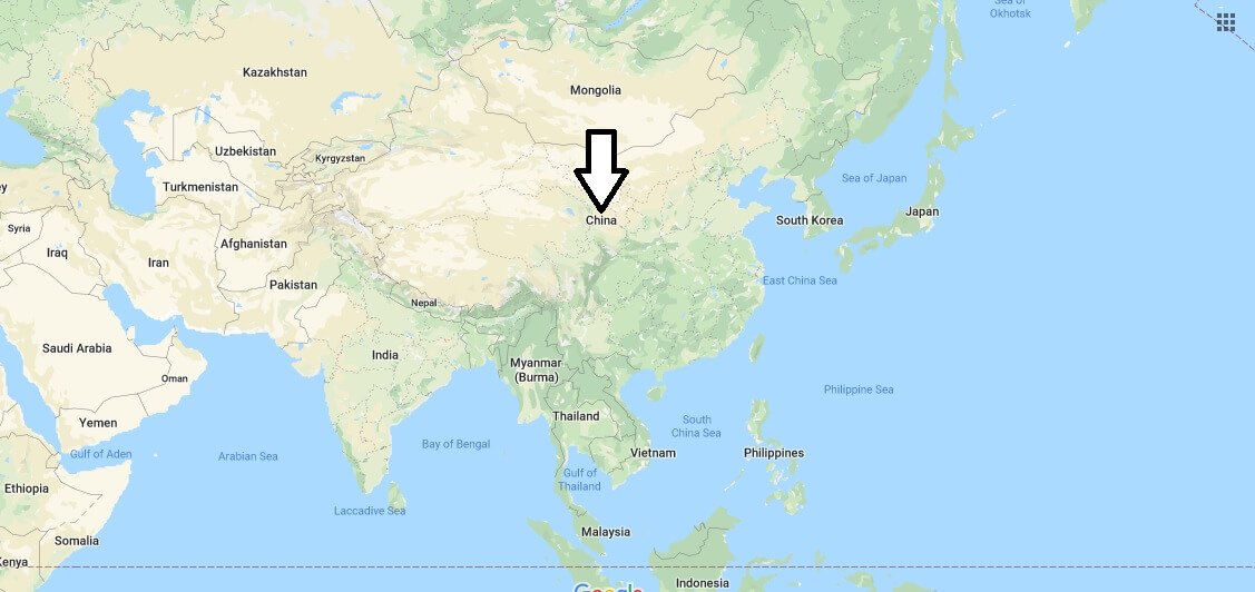 China on Map