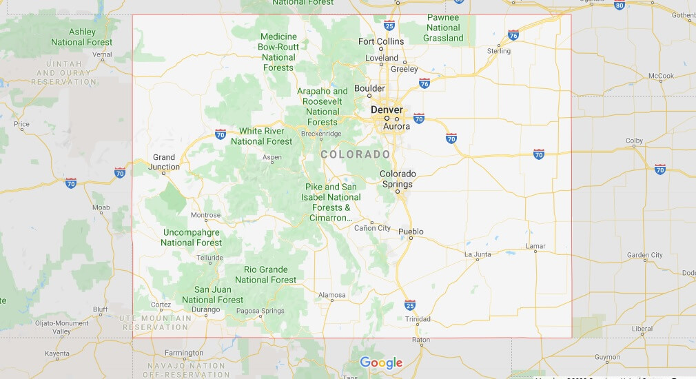 Colorado on Map