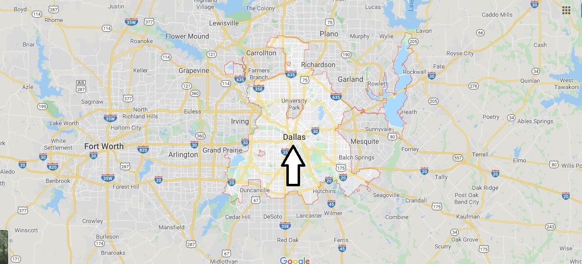 Dallas on Map