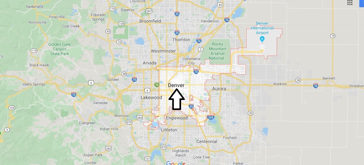 Denver on Map