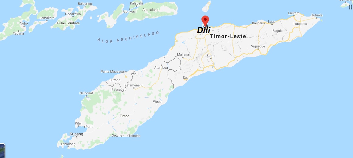 Dili on Map