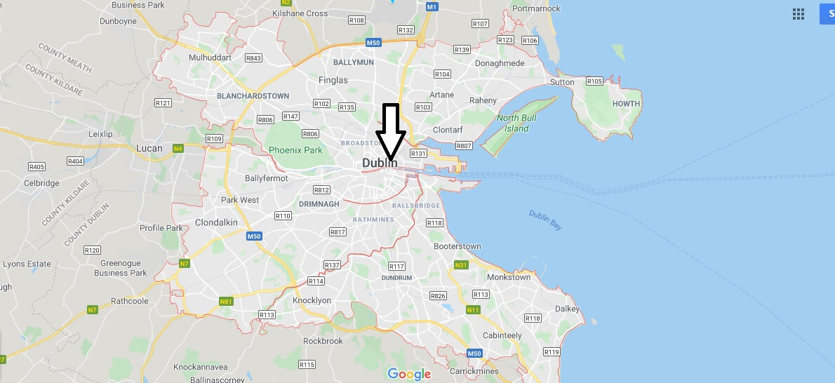 Dublin on Map