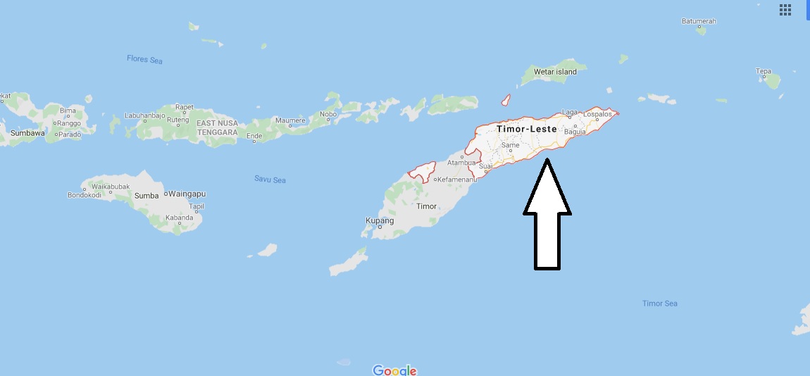 East Timor on Map