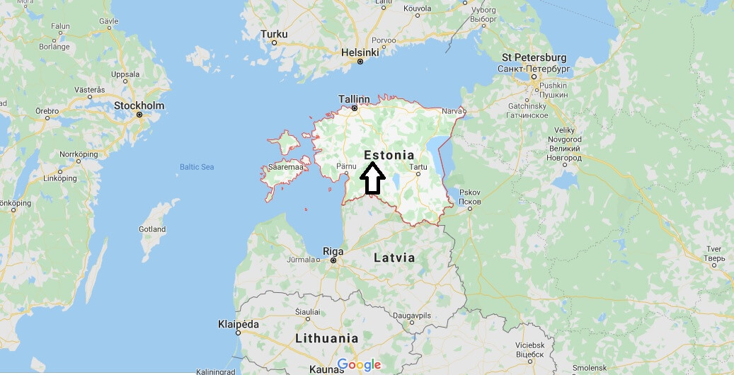 Estonia on Map