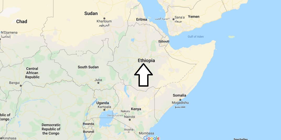 Ethiopia on Map